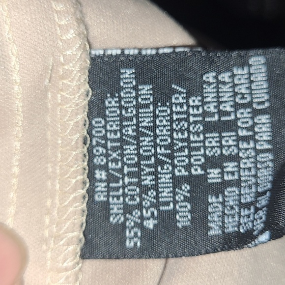 R&K Black Lace Dress Stretch Midi nude lining zipper back crew neck short sleeve - Picture 4 of 5